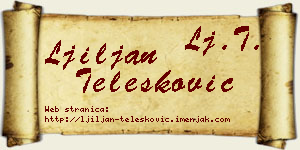 Ljiljan Telesković vizit kartica